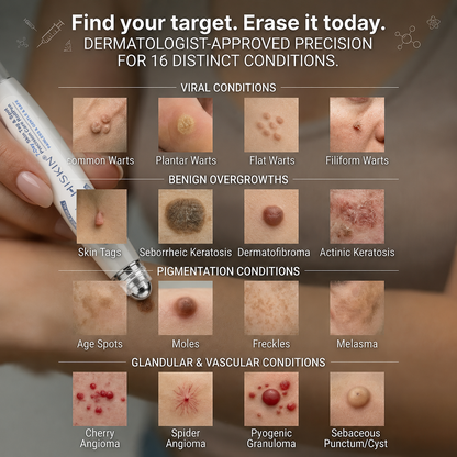 𝐇𝒊𝗦𝙆𝒊𝗡®👩‍⚕️ 𝟕-𝐃𝒂𝘆 𝐒𝗸𝐢𝐧 𝐓𝒂𝗴 & 𝐒𝐩𝙤𝐭 𝐄𝐫𝒂𝐬𝙚𝐫 Painless & Scar-Free Advanced Imperfection Removal Rollerball Pen