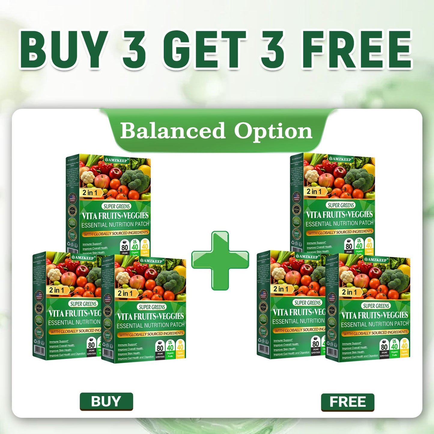 Vita Fruit & Veggie Essential Nutrition Patch