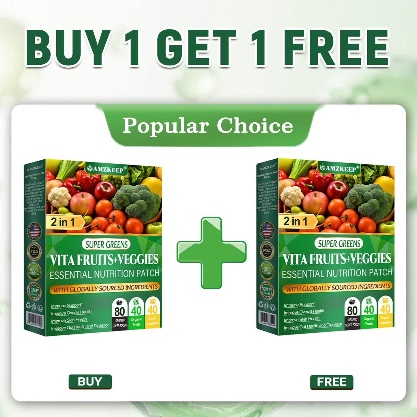 Vita Fruit & Veggie Essential Nutrition Patch