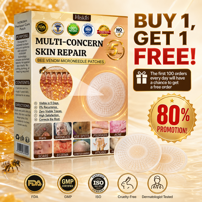 🐝🔥𝐇𝐈𝐒𝐊𝐈𝐍® 𝐀𝐝𝐯𝐚𝐧𝐜𝐞𝐝 𝐁𝐞𝐞 𝐕𝐞𝐧𝐨𝐦 𝐍𝐚𝐧𝐨 𝐌𝐢𝐜𝐫𝐨𝐧𝐞𝐞𝐝𝐥𝐞 𝐒𝐤𝐢𝐧 𝐑𝐞𝐧𝐞𝐰𝐚𝐥 𝐏𝐚𝐭𝐜𝐡 — 𝐀𝐧𝐭𝐢-𝐚𝐠𝐢𝐧𝐠, 𝐇𝐲𝐝𝐫𝐚𝐭𝐢𝐧𝐠, 𝐒𝐤𝐢𝐧 𝐑𝐞𝐩𝐚𝐢𝐫, 𝐄𝐯𝐞𝐧 𝐓𝐨𝐧𝐞, 𝐀𝐜𝐧𝐞 𝐚𝐧𝐝 𝐃𝐚𝐫𝐤 𝐒𝐩𝐨𝐭 𝐓𝐫𝐞𝐚𝐭𝐦𝐞𝐧𝐭, 𝐖𝐚𝐫𝐭 𝐚𝐧𝐝 𝐌𝐨𝐥𝐞 𝐑𝐞𝐦𝐨𝐯𝐚𝐥, 𝐏𝐬𝐨𝐫𝐢𝐚𝐬𝐢𝐬 𝐑𝐞𝐥𝐢𝐞𝐟