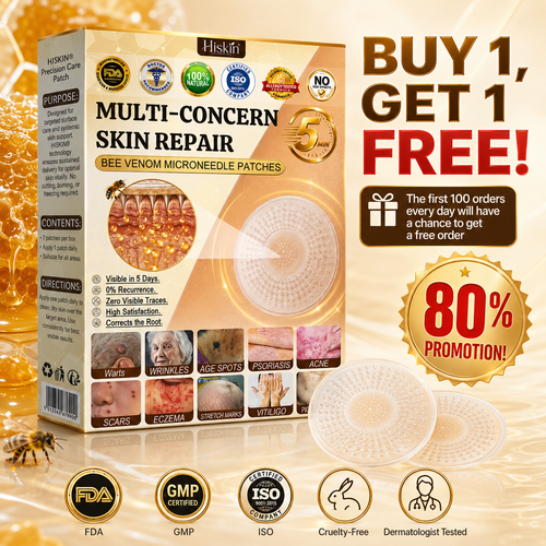 🐝🔥𝐇𝐈𝐒𝐊𝐈𝐍® 𝐀𝐝𝐯𝐚𝐧𝐜𝐞𝐝 𝐁𝐞𝐞 𝐕𝐞𝐧𝐨𝐦 𝐍𝐚𝐧𝐨 𝐌𝐢𝐜𝐫𝐨𝐧𝐞𝐞𝐝𝐥𝐞 𝐒𝐤𝐢𝐧 𝐑𝐞𝐧𝐞𝐰𝐚𝐥 𝐏𝐚𝐭𝐜𝐡 — 𝐀𝐧𝐭𝐢-𝐚𝐠𝐢𝐧𝐠, 𝐇𝐲𝐝𝐫𝐚𝐭𝐢𝐧𝐠, 𝐒𝐤𝐢𝐧 𝐑𝐞𝐩𝐚𝐢𝐫, 𝐄𝐯𝐞𝐧 𝐓𝐨𝐧𝐞, 𝐀𝐜𝐧𝐞 𝐚𝐧𝐝 𝐃𝐚𝐫𝐤 𝐒𝐩𝐨𝐭 𝐓𝐫𝐞𝐚𝐭𝐦𝐞𝐧𝐭, 𝐖𝐚𝐫𝐭 𝐚𝐧𝐝 𝐌𝐨𝐥𝐞 𝐑𝐞𝐦𝐨𝐯𝐚𝐥, 𝐏𝐬𝐨𝐫𝐢𝐚𝐬𝐢𝐬 𝐑𝐞𝐥𝐢𝐞𝐟